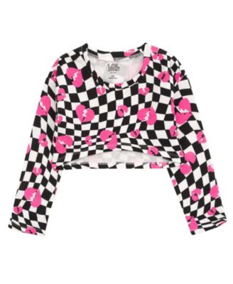 Little Girls Queen Bee Jumpsuit and Fleece Shrug Outfit Set