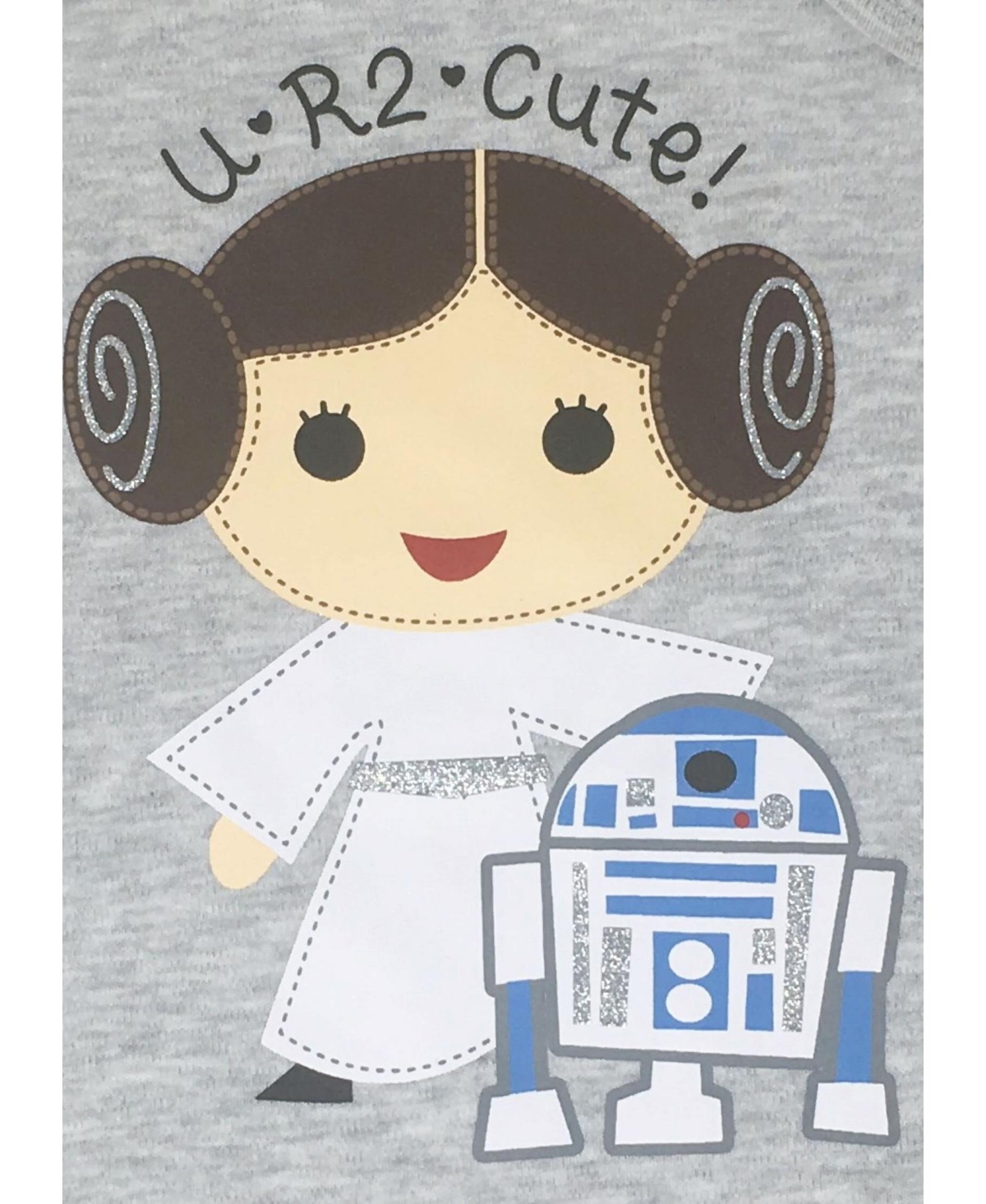 Star Wars Baby Girls C-3PO Princess Leia Chewbacca R2 D2 Bodysuit and Romper Newborn to