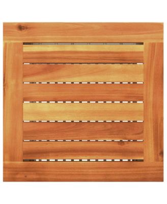 3 Piece Bistro Set with Cushions Gray Poly Rattan Acacia Wood