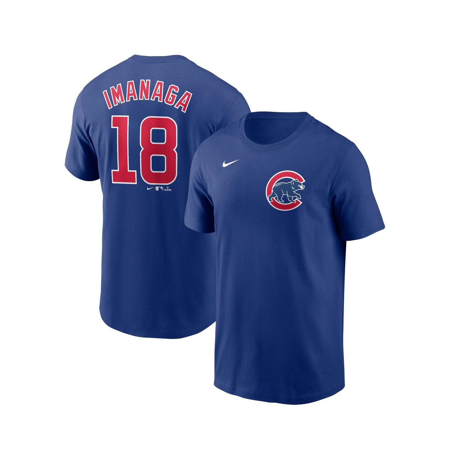 Мужская футболка Nike Shota Imanaga Royal Chicago Cubs Fuse Name & Number — фото 1