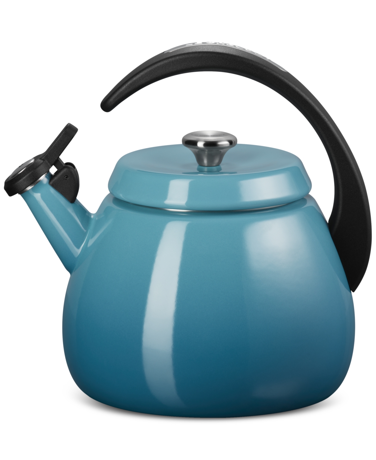 Le Creuset Enamel On Steel 2.2 Qt. Cloche Tea Kettle In Caribbean