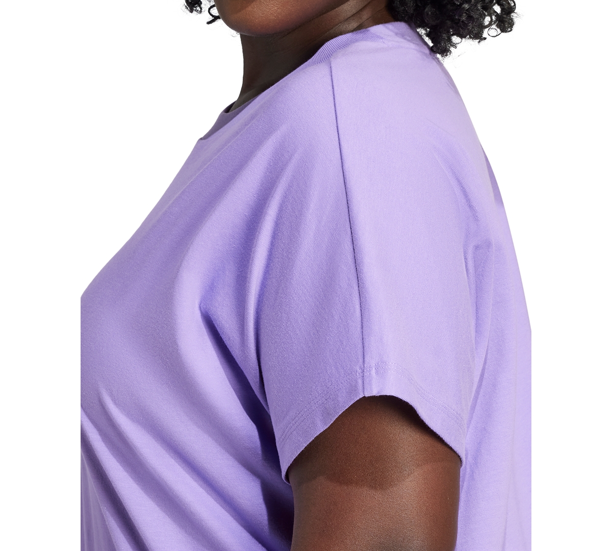 Adidas Originals Plus Size Cotton The Essentials Crewneck T-shirt