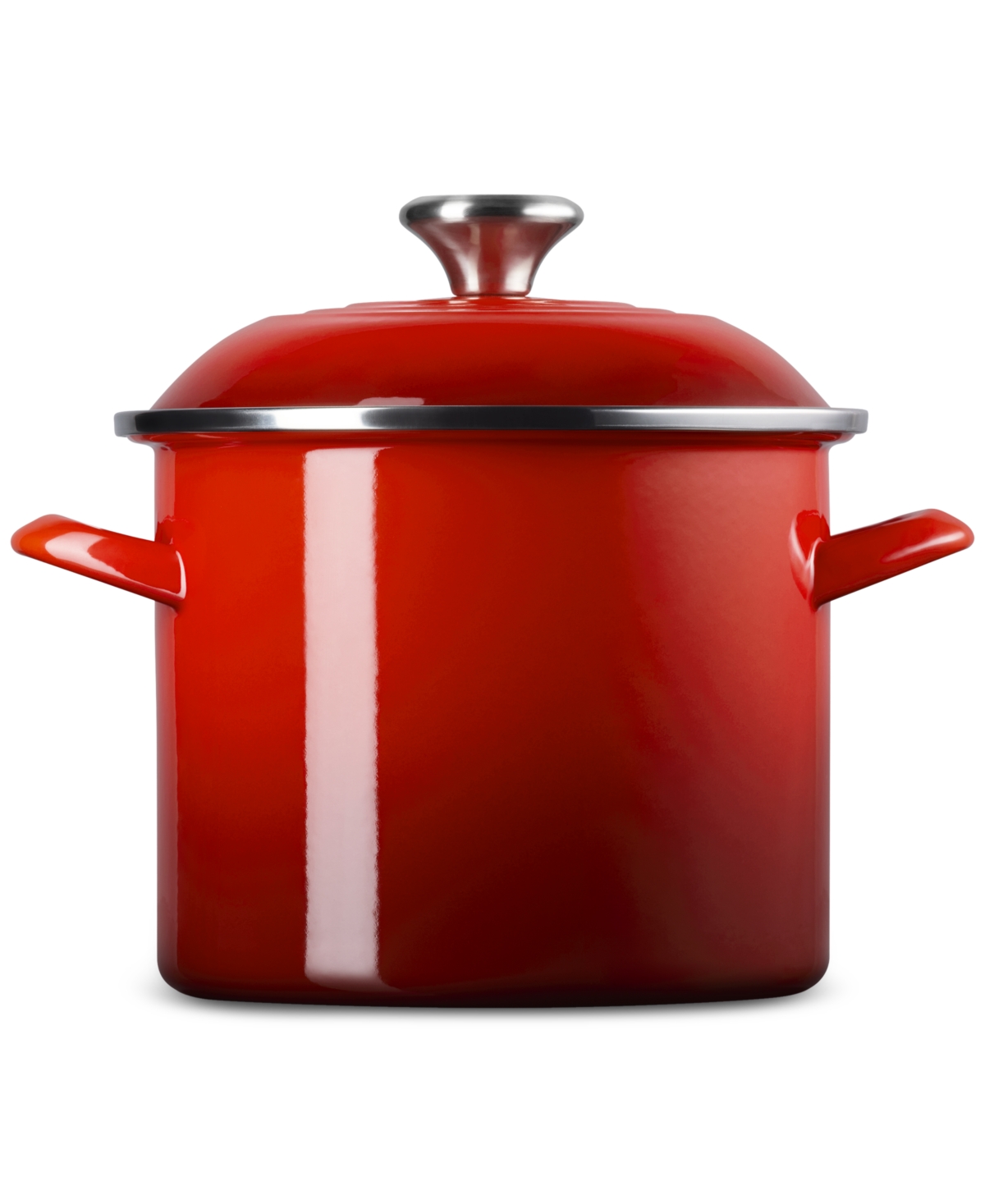 Le Creuset 6-quart Enameled Steel Stockpot In Cerise