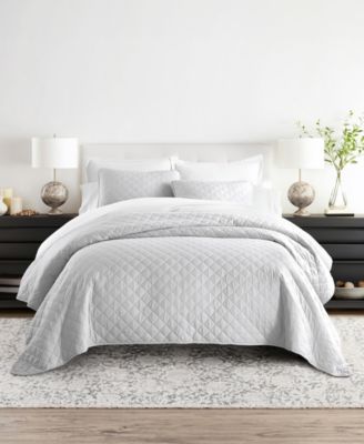 Diamond Stitch 3-Pc. Lightweight Quilt Set, King/California King