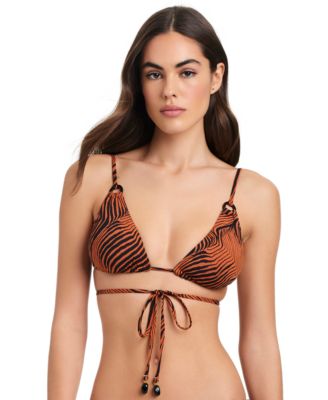 Red Carter - Women's Strappy-Back Triangle Bikini Top
