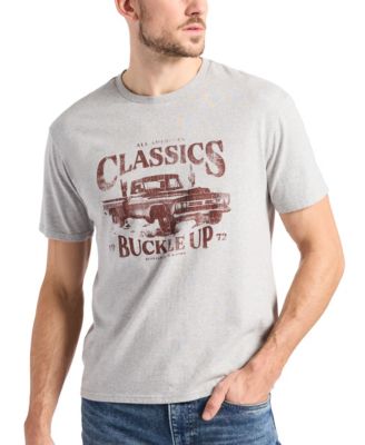 Men's Trige Graphic with Pickup Truck Print T-Shirt