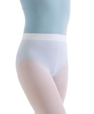 Girls Footless Tight w Self Knit Waist Band