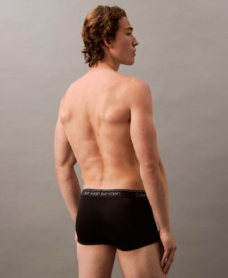 Men's 3-Pack Microfiber Stretch Low-Rise Trunk Underwear