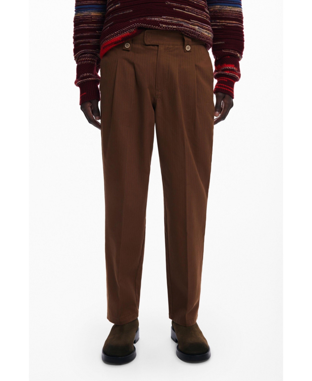 Men's Pleated trousers - Light green