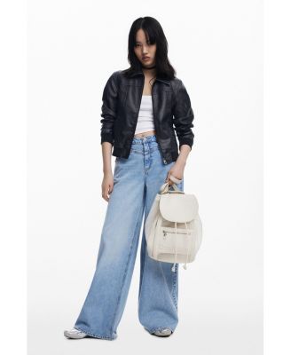 Women's Medium mesh drawstring backpack