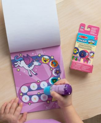 Sticker WOW Purple Unicorn Bundle