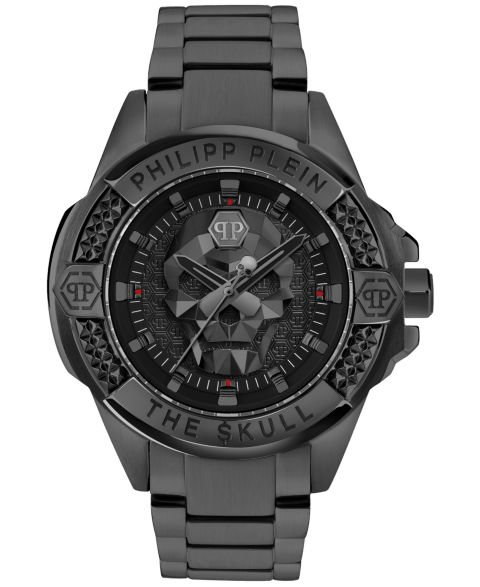 Мужские часы Philipp Plein The Skull Black Ion Plated Bracelet Watch 44mm