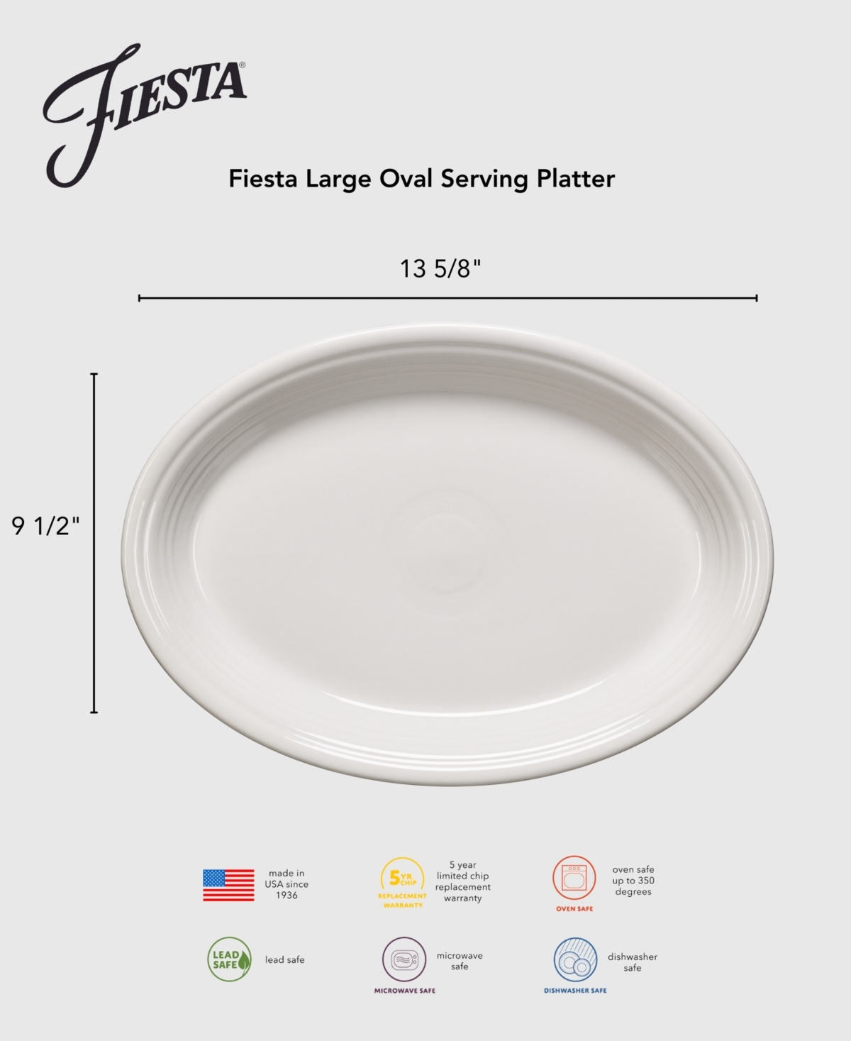 Fiesta Large Oval Serving Platter