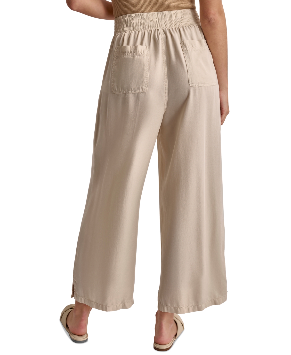DKNY JEANS WOMEN'S PULL-ON WIDE-LEG ANKLE PANTS 