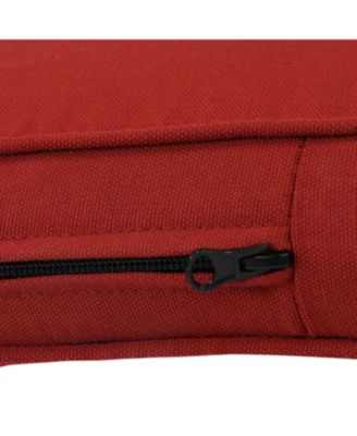 Outdoor Olefin Replacement Patio Chaise Lounge Chair Seat Cushion - 72" x 21" - Red
