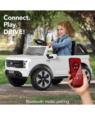 Kids 12V Ride On Car Officially Licensed Ford Lightning Truck w/ Remote, LED Lights