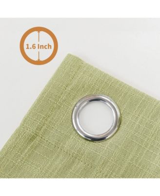 Linen Blend Privacy and Light Filtering Texture Grommet Pair(2 Panels)