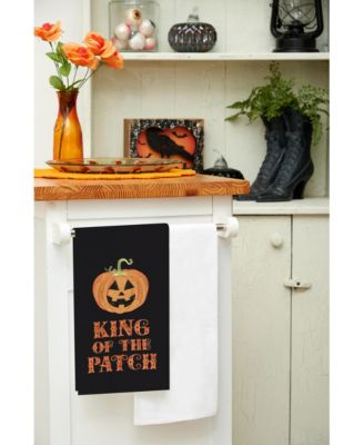 "King of the Patch" Halloween Jack O' Lantern 100% Cotton Flour Sack Dishtowel
