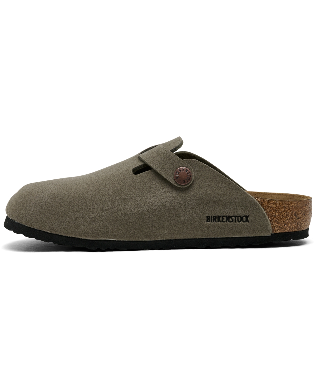 Birkenstock Little Kids Boston Suede Leather Clogs From Finish Line In Stone