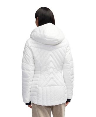 Women's Esmay Lightweight Mixed Media Quilted Packable Puffer