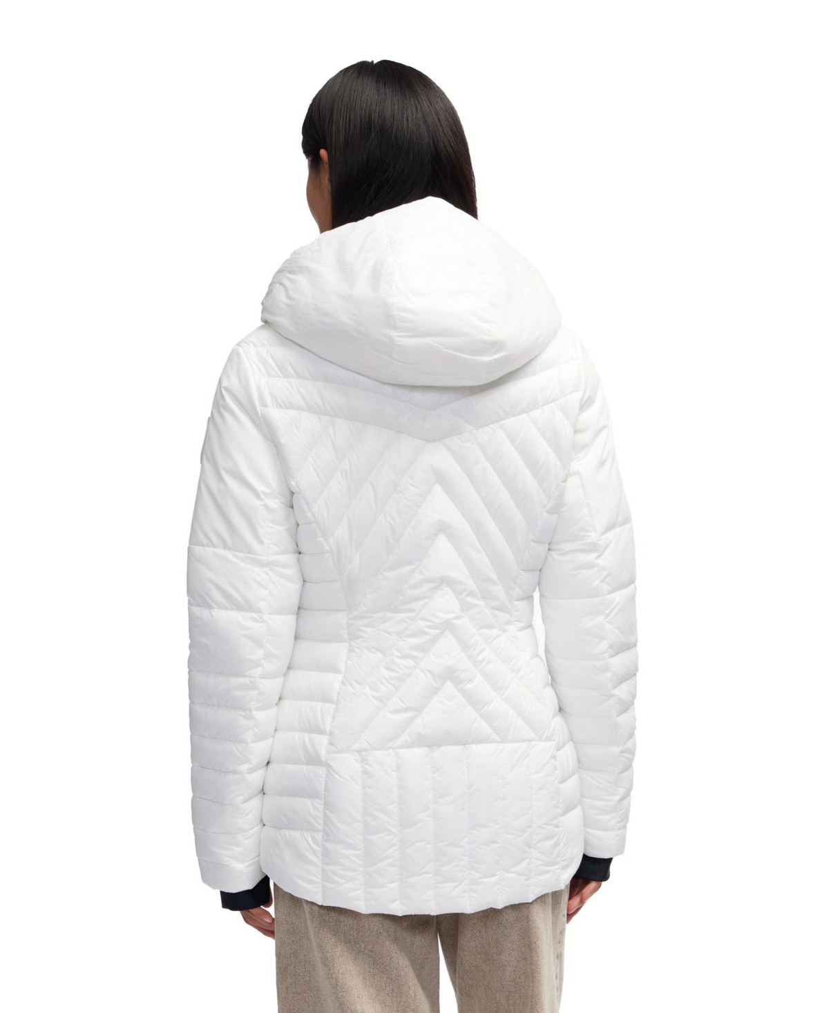 PAJAR WOMEN'S ESMAY LIGHTWEIGHT MIXED MEDIA QUILTED PACKABLE PUFFER 