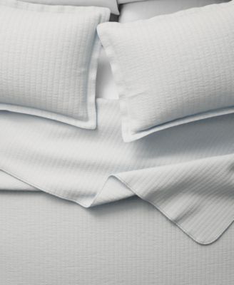 Detailed Channel Stitch Microfiber Quilt Set With Shams