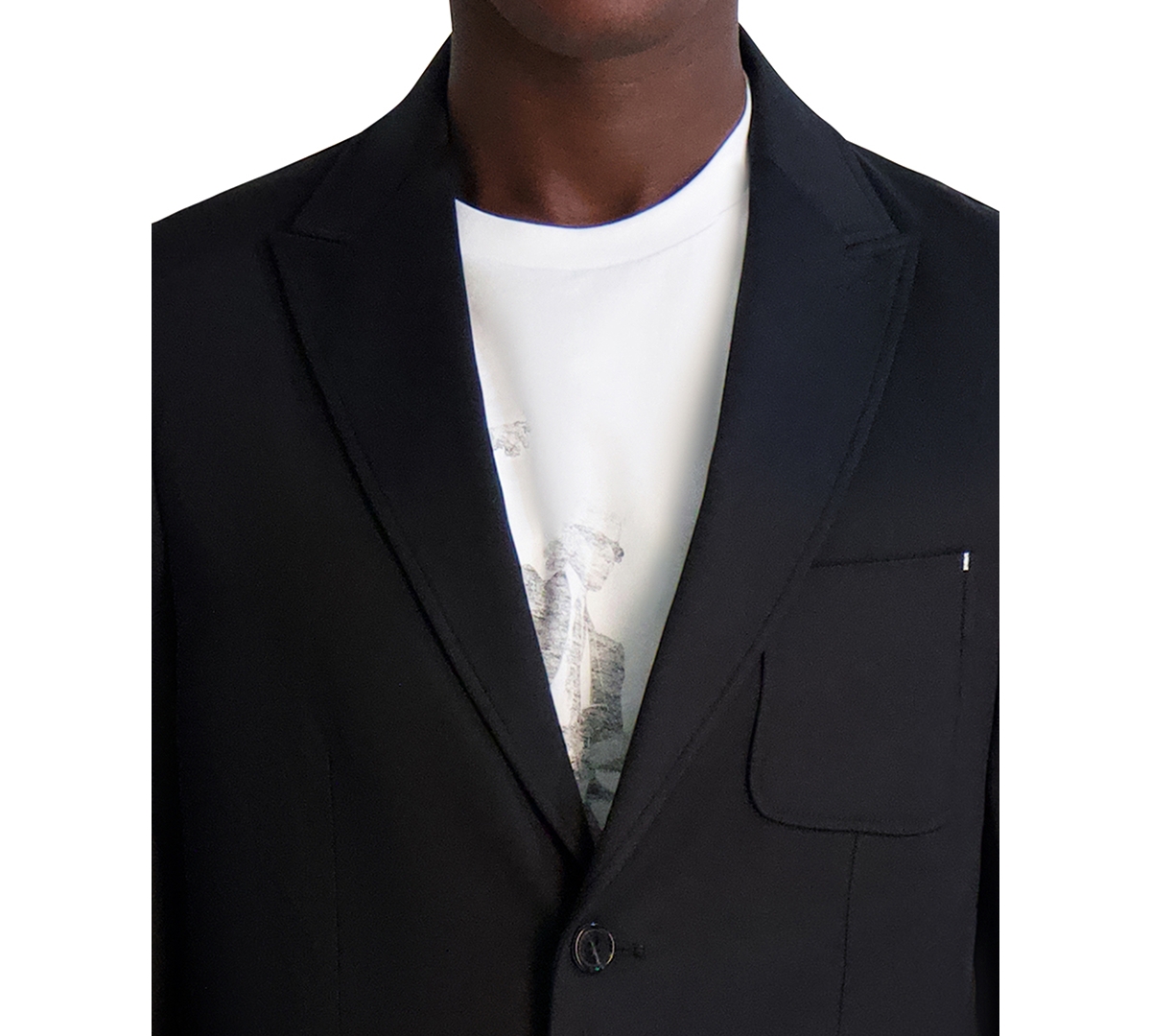 Karl Lagerfeld Men's Unconstructed Twill Jacket