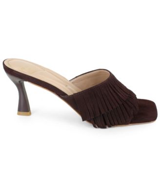 Women's Darby Fringe Slip On Dress Sandals