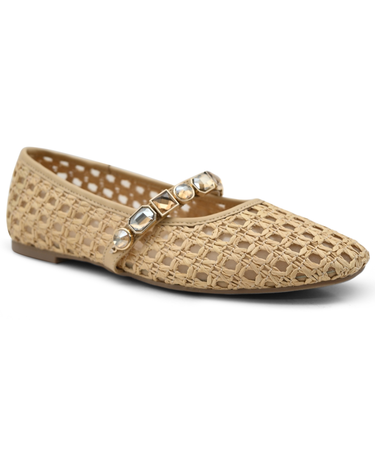 Women's Zeta Mary Jane Ballet Flats - Natural Raffia
