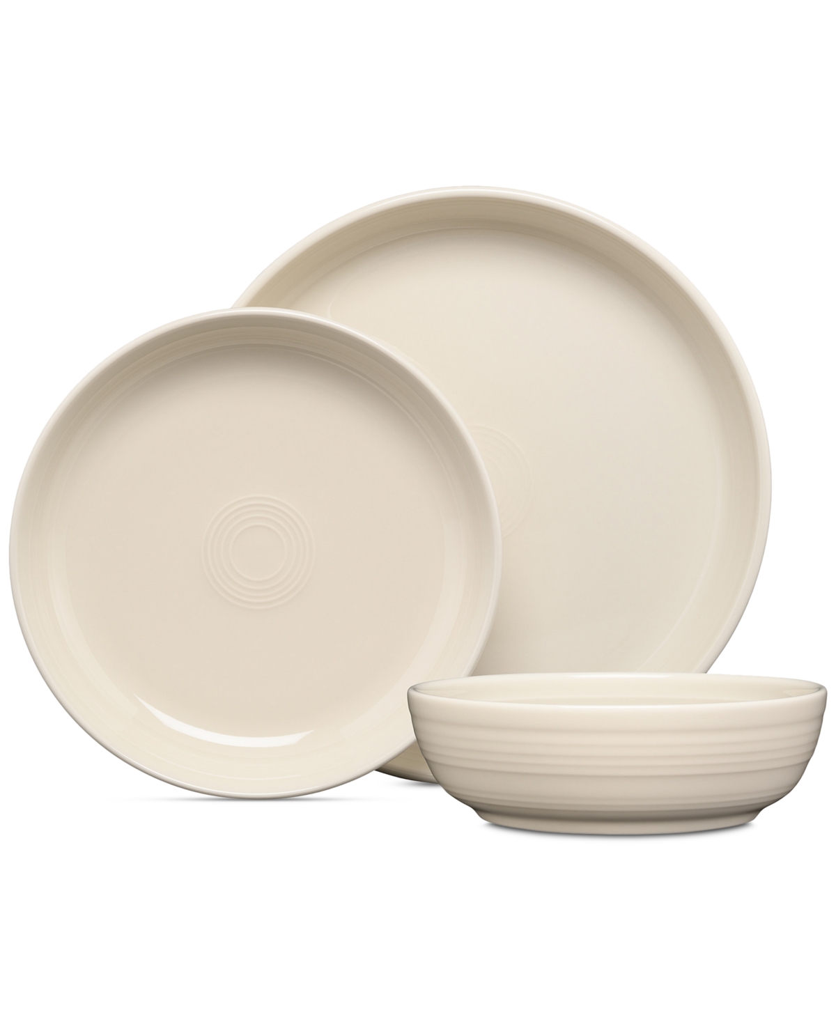 Linen Bistro Coupe Bowl 3 Pc. Place Setting - Linen