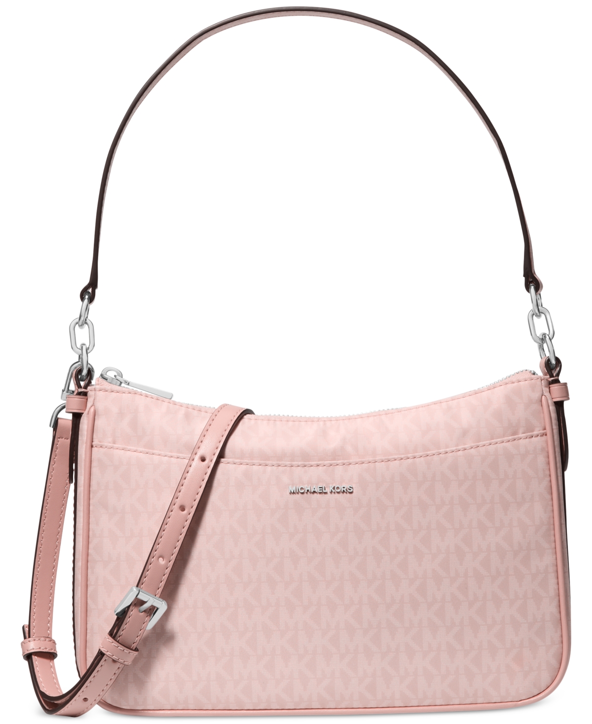 Michael Kors Michael  Jet Set Small Top Zip Pochette Crossbody In Smokey Rose