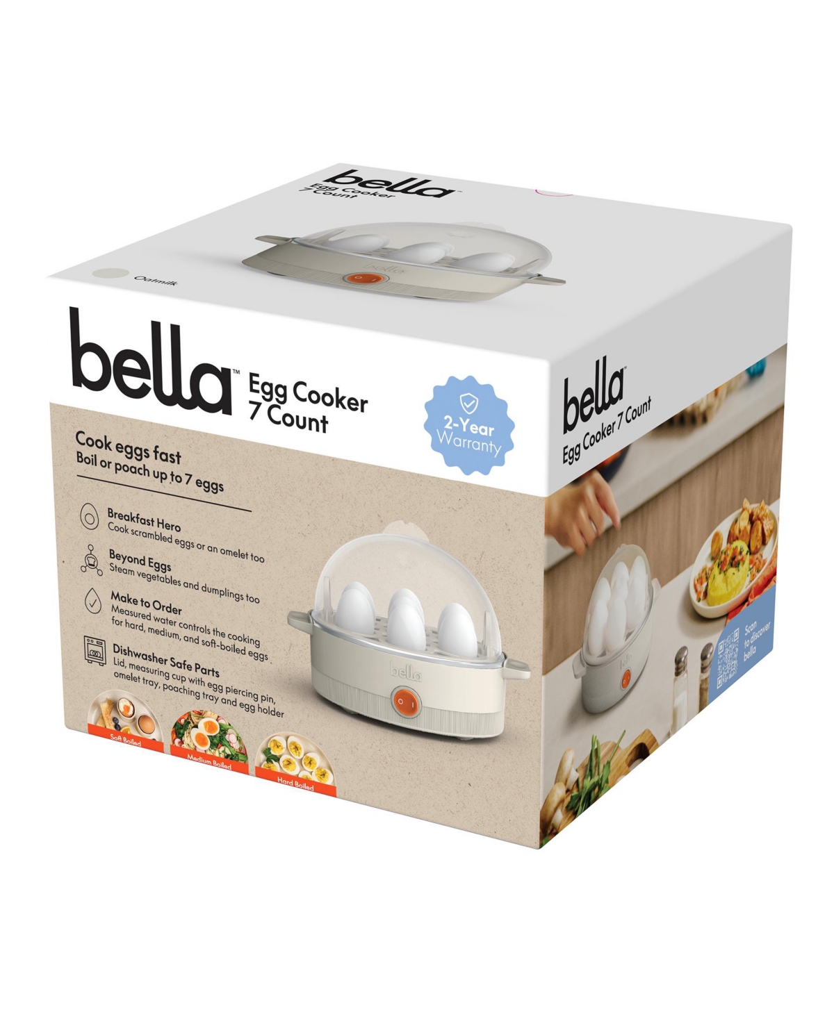 Bella 7-count Egg Cooker 35108 In Oatmilk