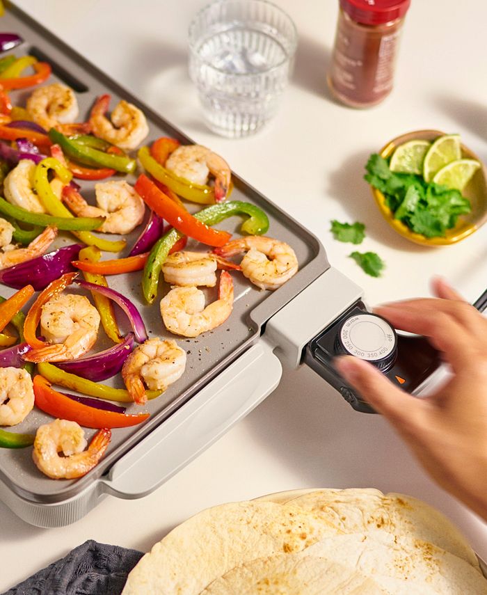 Bella 10 x 20 Electric Griddle with Warming Tray - Tan/Beige - No Size