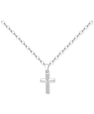 Giani Bernini - Cross Pendant Necklace in 18k Gold-Plated Sterling Silver (also in Sterling Silver), 16" + 2" extender
