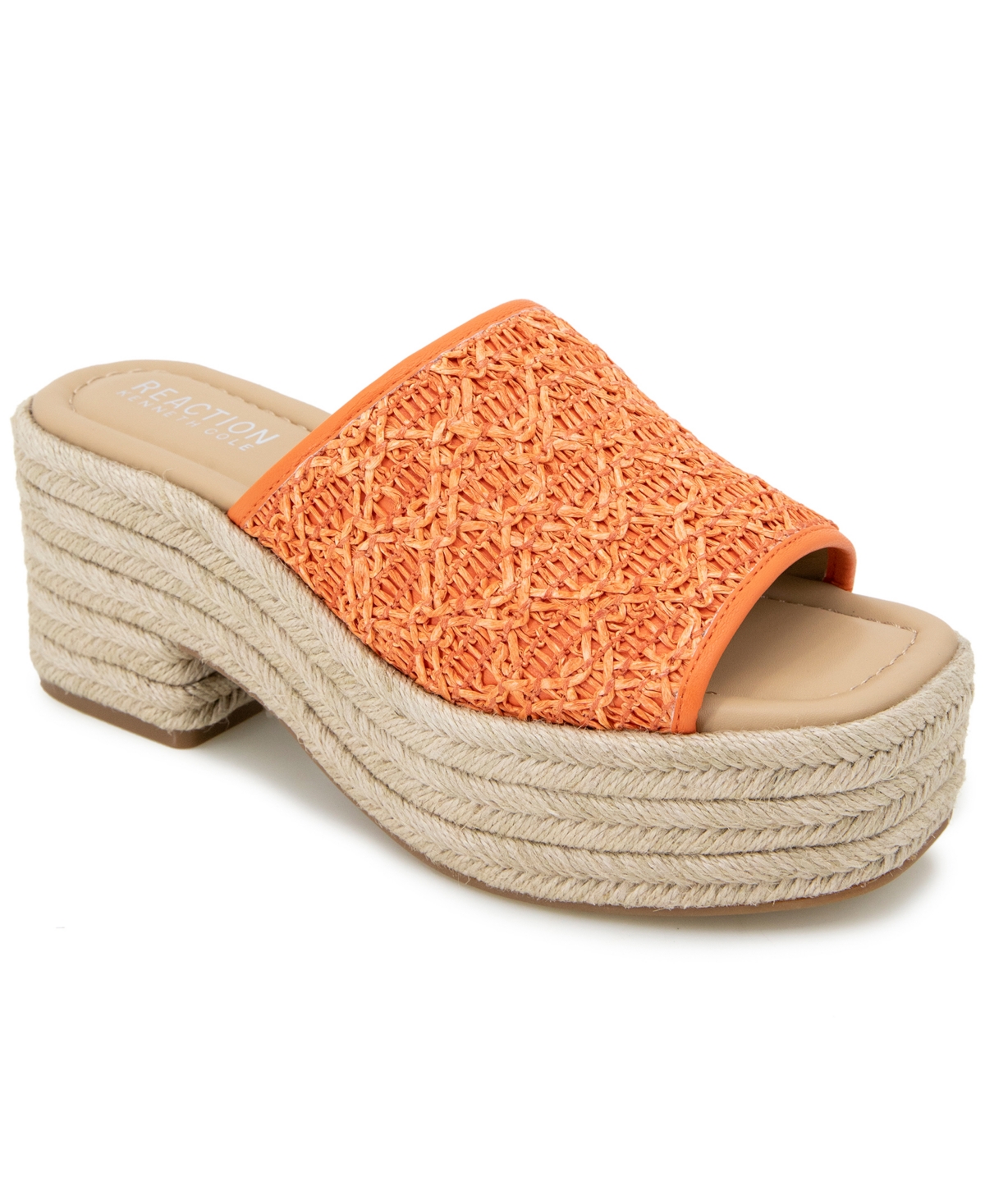Women's Elissa Platform Dress Sandals - Orange Raffia