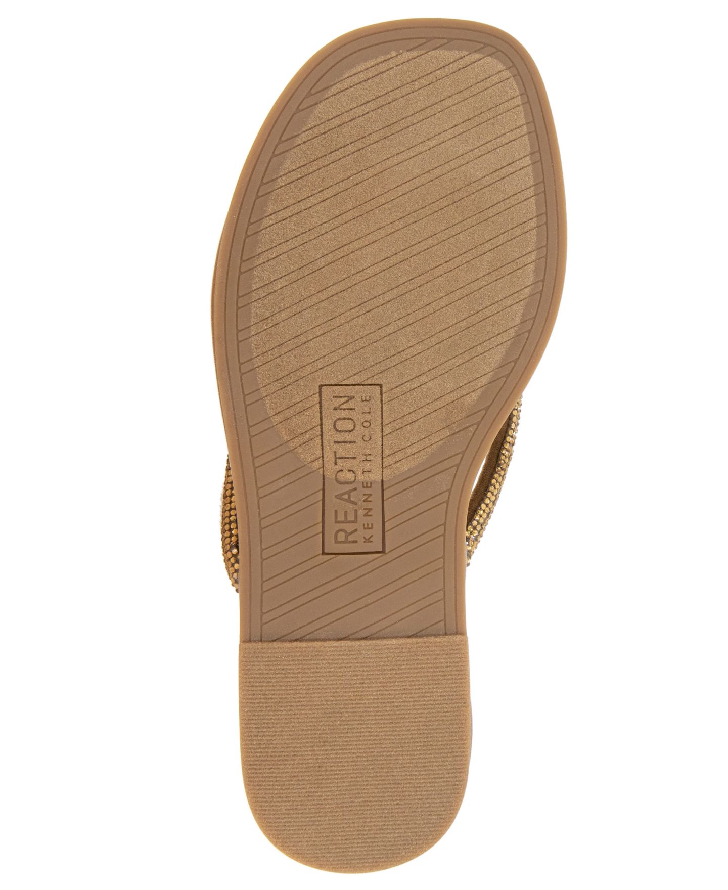 Женские сандалии Kenneth Cole Reaction Wynwood Crystal Strap Flat, цвет: Бронзовый — фото 5