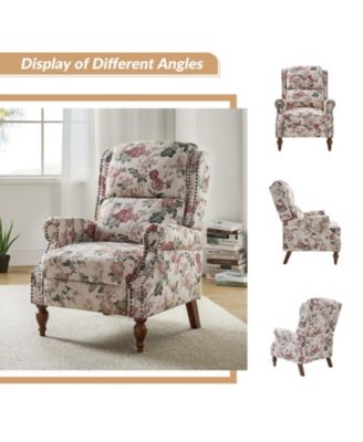  Standard Size  Variety Fabric Options  Manual Recline, Traditional Style  Alexander Recliner Chair