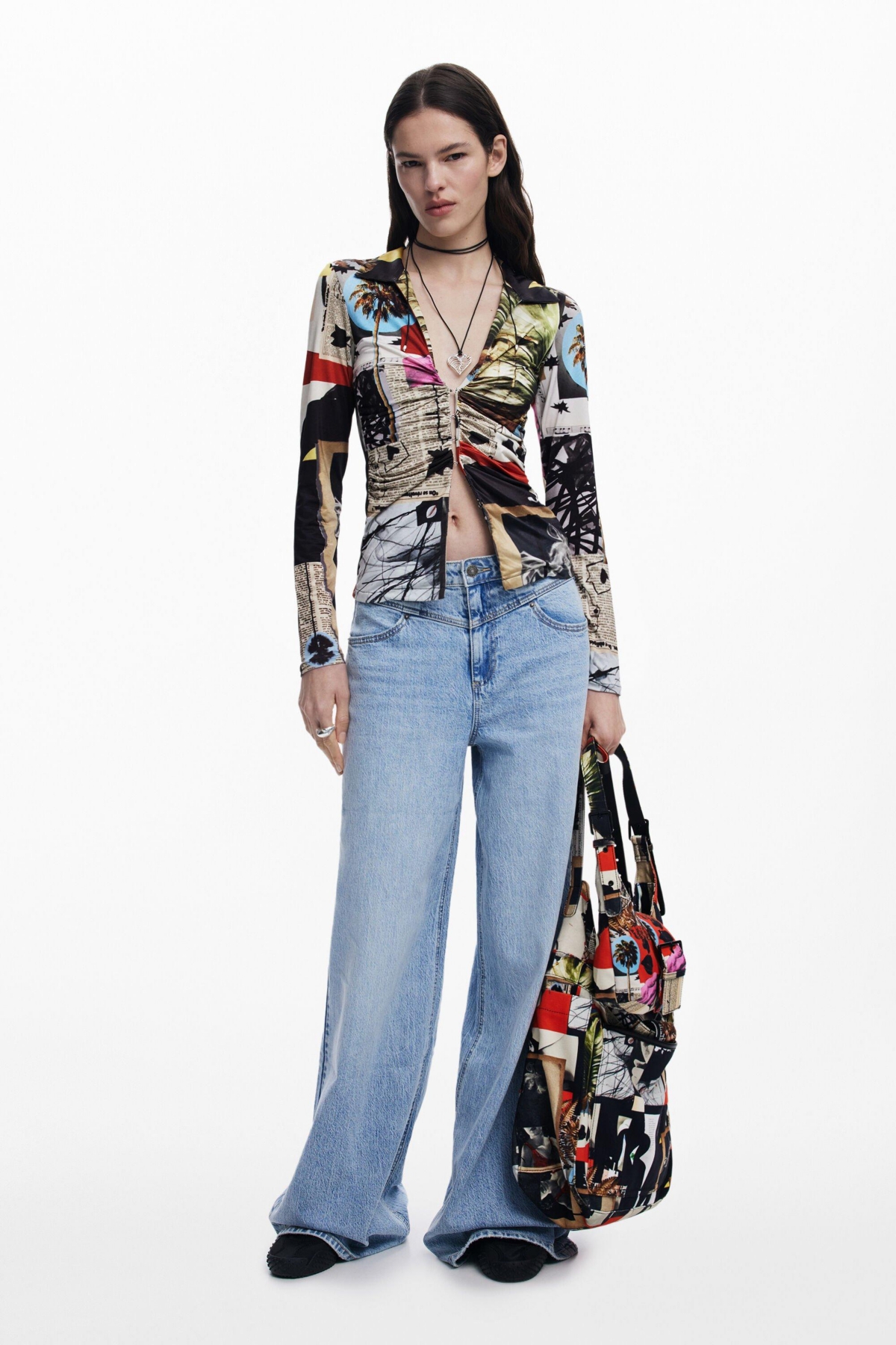 Women's T-shirt designed by Mr. Christian Lacroix - Black