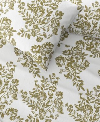 Ultra-Soft Turkish Cotton Flannel Winter Floral Print Sheet Set
