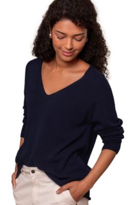 Women's Geelong Wool Slouch V-Neck Sweater