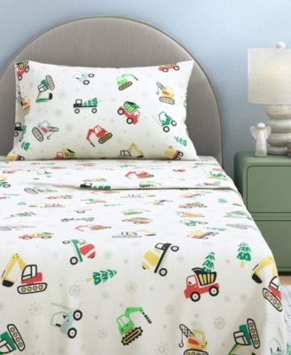 Ultra-Soft Turkish Cotton Flannel Christmas Print Sheet Set