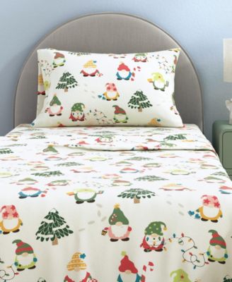 Ultra-Soft Turkish Cotton Flannel Christmas Print Sheet Set