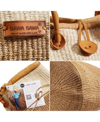 Earth Life Handwoven Sisal Straw Basket Tote