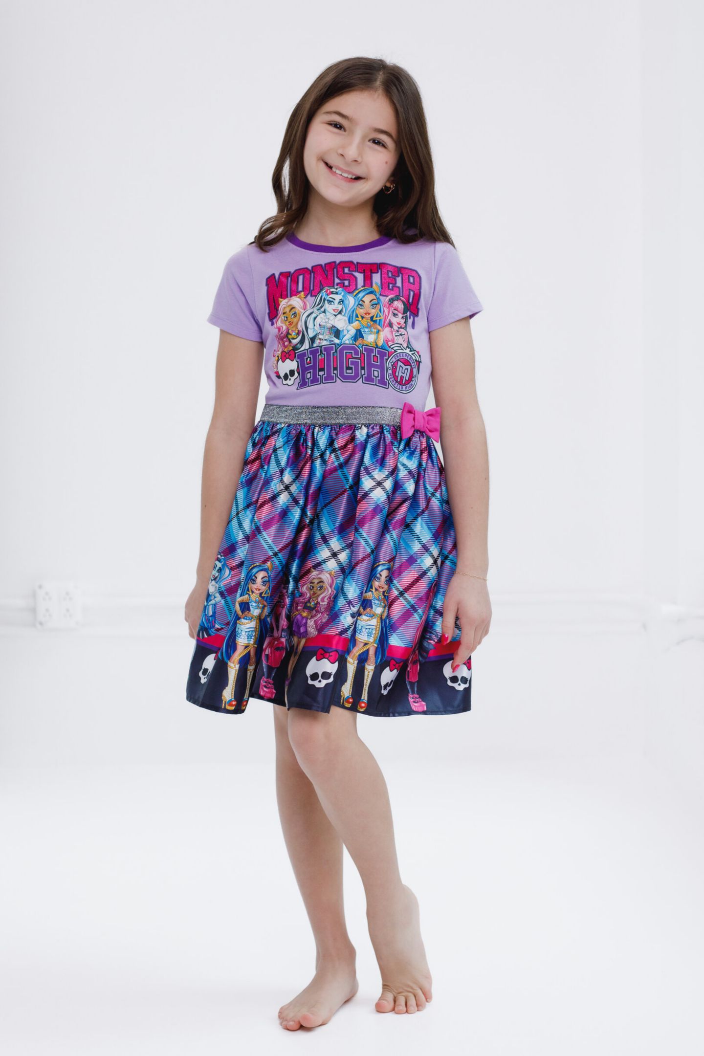 Платье Monster High Mattel Dress для девочек, цвет: Фиолетовый — фото 2