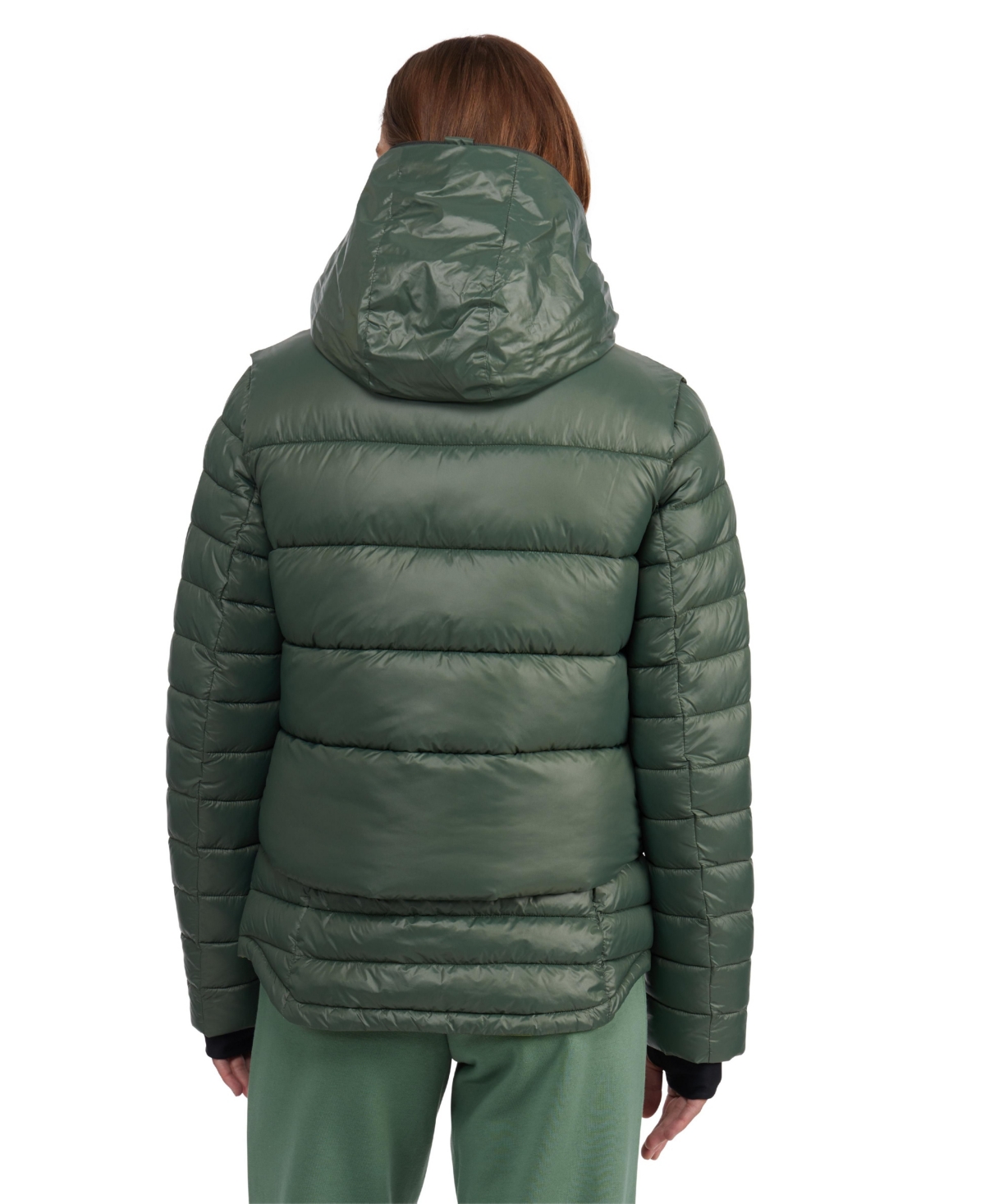 Shop Pajar Women's Vela Lightweight 3-in-1 Puffer In Olive Oil
