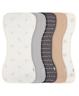 Baby Boys' and Girls' 5-Pack Burpcloths