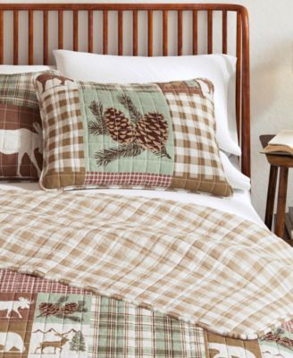 Rustic Woodland Reversible Microfiber Quilt Set with Shams