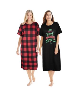 Women's Dreams and Co. 2-Pack Long Sleepshirts