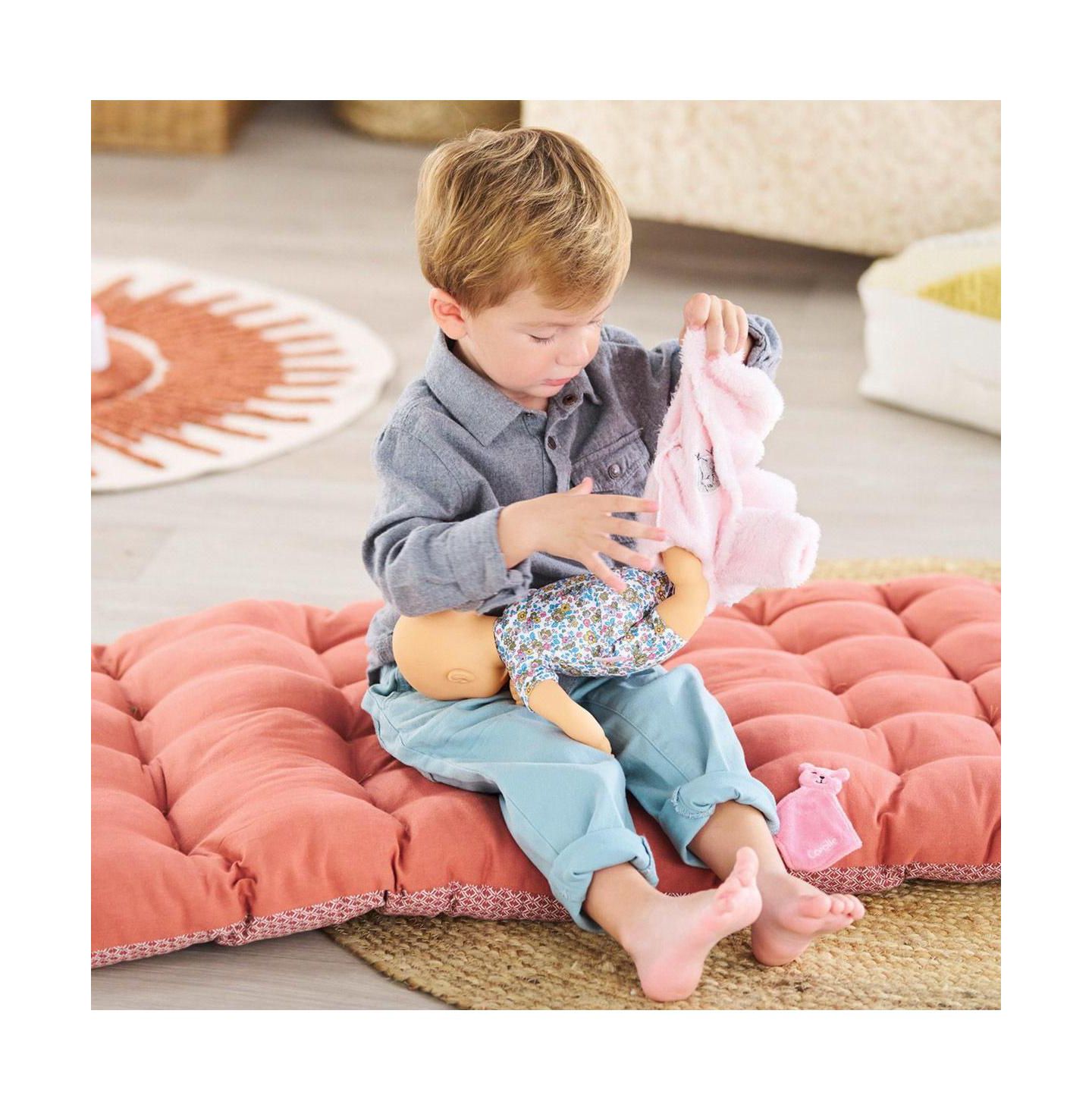 Детская кукла Corolle Bebe Calin Teddy Bear 12" Doll, цвет: Розовый — фото 3