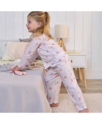 Baby Girls 2-Piece Button Up Pajama Set, Berries